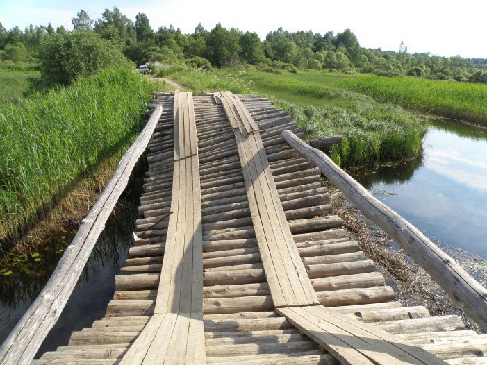 Мост в деревне Горычкино с 2013 года по сегодняшний день. Фото: Александр Рыжов